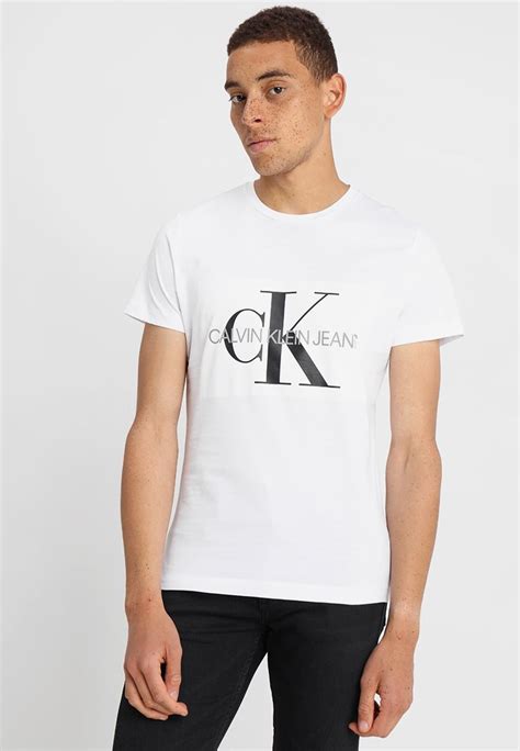 Calvin Klein Jeans Core Monogram Box Logo Slim Tee T Shirt Imprimé