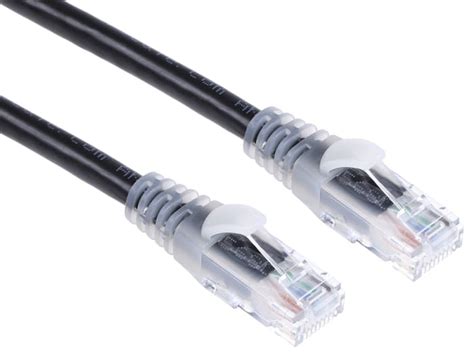 Rs Pro Rs Pro Cat6 Male Rj45 To Male Rj45 Ethernet Cable U Utp Shield Black Pvc Sheath 10m