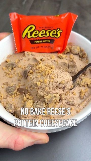 Gymhealthu On Instagram NO BAKE REESES PROTEIN CHEESECAKE