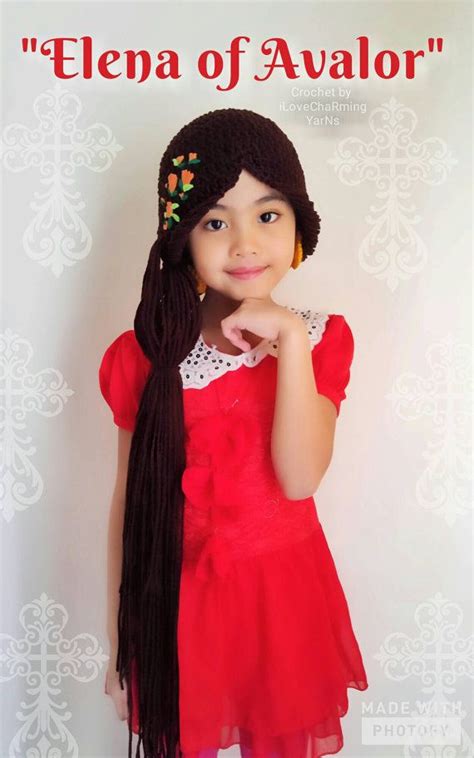 Elena Of Avalor Crochet Wig Hat Disney Princess Elena Of Crochet Wig