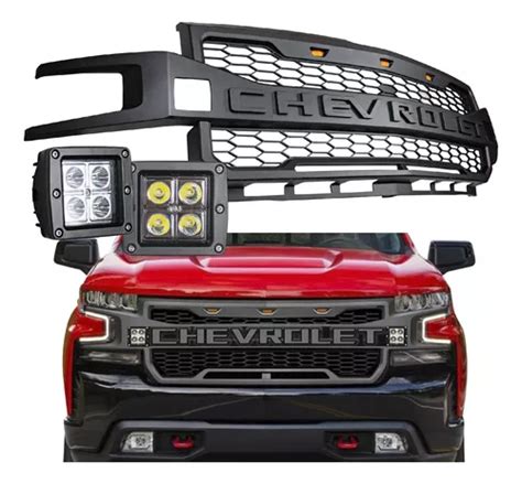 Parrilla Faros Led Chevrolet Silverado 1500 2019 2021 2022