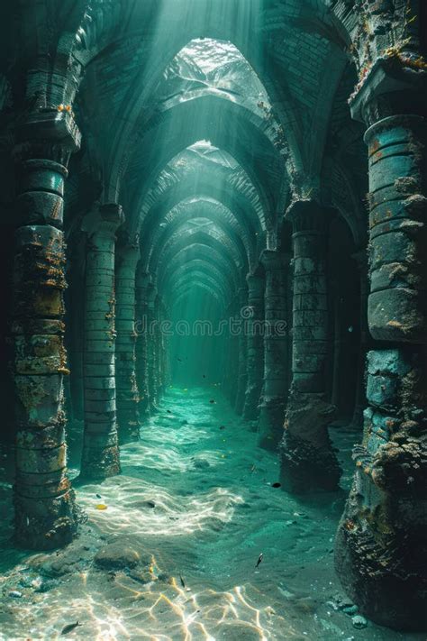Mysterious Underwater Ruins, Ancient Sunken Temple, Submerged ...