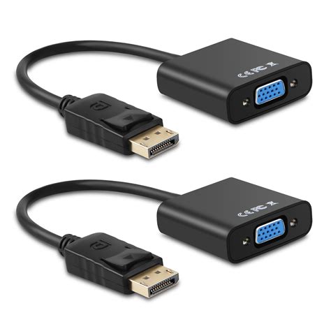 Display Port to VGA, EEEkit Gold-Plated DisplayPort to VGA Converter ...