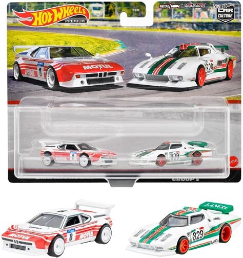 Hot Wheels Premium Car Culture Paquete De 2 Piezas BMW M1 Procar Y