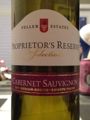 Peller Estates Proprietor S Reserve Selection Cabernet Sauvignon