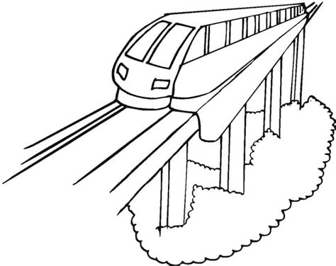 Bullet Train Coloring Page At Free Printable