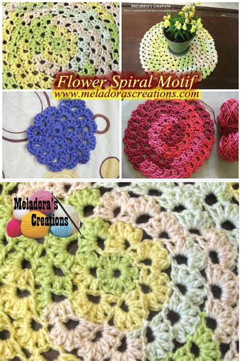 Spiral Crochet Flower Pattern Free Best Flower Site