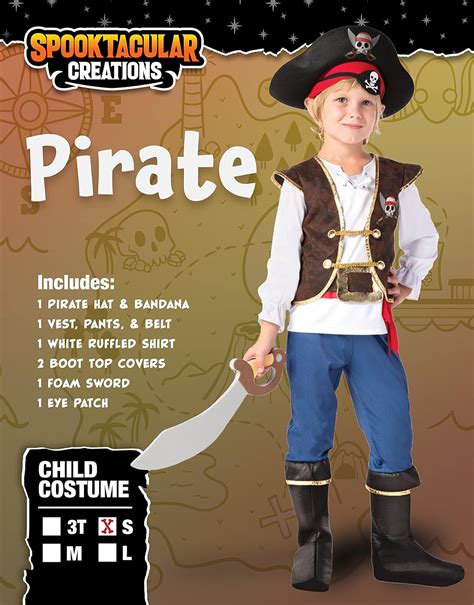 Spooktacular Creations Kinder Piraten Kostüm Deluxe Jungen