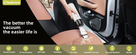 Chuboor Car Vacuum Cleaner High Power Cordless