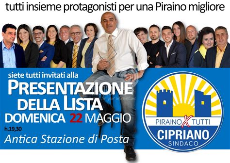 Piraino Elezioni Piraino X Tutti Salvatore Cipriano