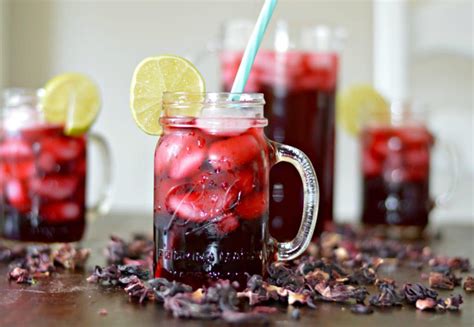 Hibiscus Tea Also Known As Agua De Jamaica Is Delicious Refreshing