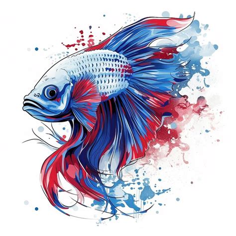 Aquarelle Poisson Clipart Aquatique Illustration Art Photo Premium