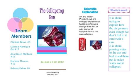 Science fair brochure