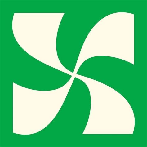 A Green And White Square With The Letter K In It S Center Is Shown