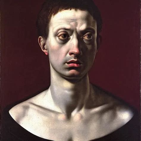 Mannerism Painting Portrait Of A Scared Man Sadness Stable Diffusion