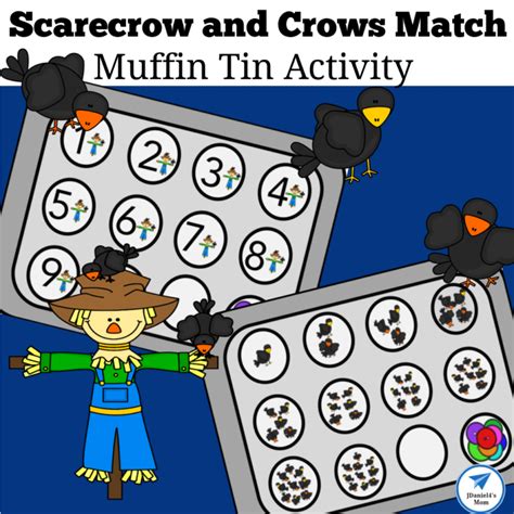 Scarecrow And Crows Number Match Muffin Tin Activity JDaniel4s Mom