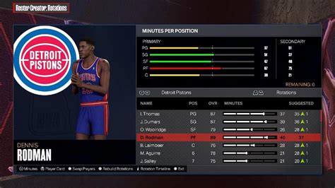 Nba 2k24 Detroit Pistons 1991 92 Classic Team Ps5 Jordan Era Roster Youtube