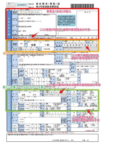 子どもを新たに扶養に入れる場合の「健康保険被扶養者（異動）届書」書き方 株式会社マネジメントオフィスいまむら