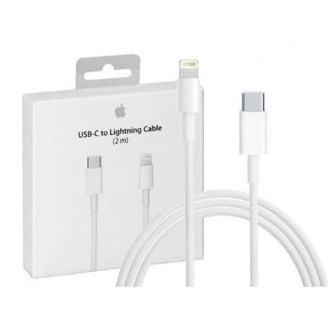 CABLE CHARGE RAPIDE ET SYNCHRO USB C VERS LIGHTNING 2M MQGH2ZM A