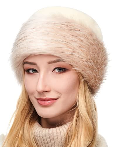 Futrzane Chapeau Dhiver En Fausse Fourrure Pour Femme Bonnet Russe