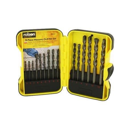 Rolson 15 Piece Masonry Drill Set