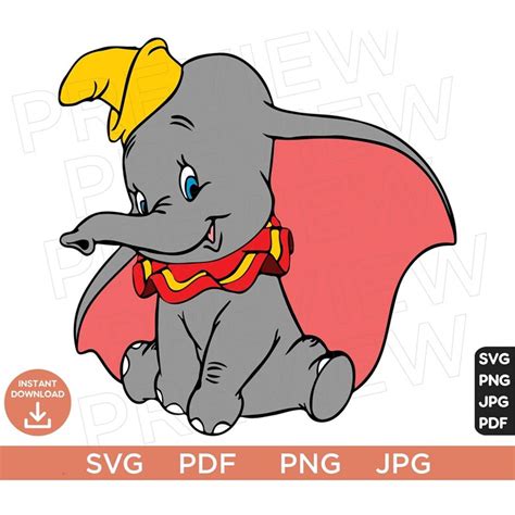 Dumbo Svg Png Clipart Disneyland Ears Svg Clipart Svg Cut F Inspire