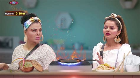 Bigg Boss 14 Promo Rakhi Sawant And Rubina Dilaik Fight Over Kitchen