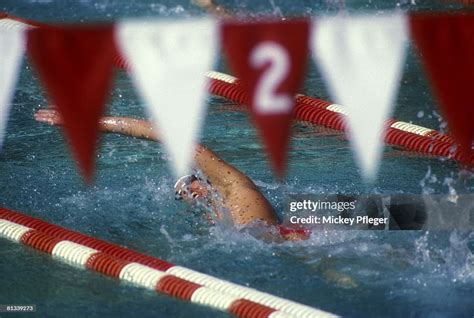 Stanford Pablo Morales In Action During Freestyle Competition At