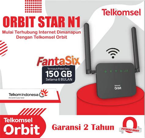 Telkomsel Orbit Star H Modem Router Wifi G Gratis Kuota Total Gb