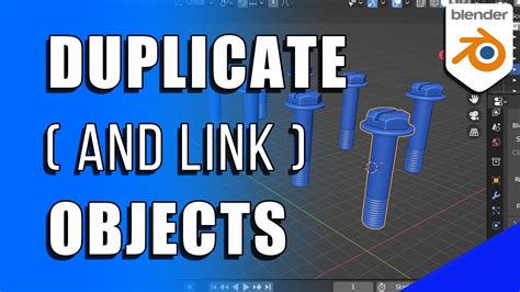 How To Duplicate And Link Objects In Blender Youtube