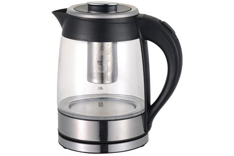 1.8L ELECTRIC GLASS KETTLE W/ TEA INFUSER (Cookinex)