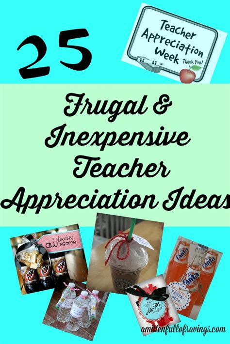 Teacher Appreciation Week 25 Frugalinexpensive Ideas For Teachers