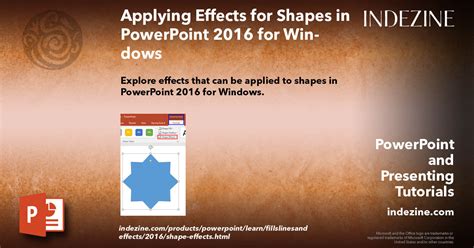 Applying Effects For Shapes In PowerPoint 2016 For Windows