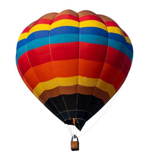 Hot Air Balloon Isolated On White Background Stock Photo Image Of