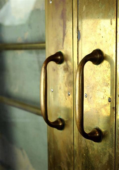 Brass Clad Over Mahogany Double Doors Circa 1900 At 1stdibs Brass Clad Doors Double Door