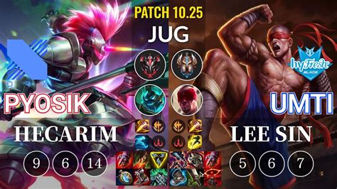 Drx Pyosik Hecarim Vs Hyf Umti Lee Sin Jungle Kr Patch Youtube