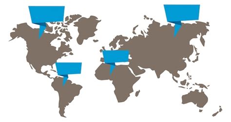 Mapa Múndi Com Texto Explicativo Modelo De Apresentação Infográfico Em