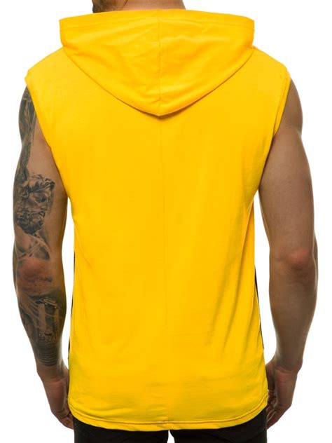 Mens Tank Top Yellow Ozonee Machm1152 Mens Clothing Ozonee