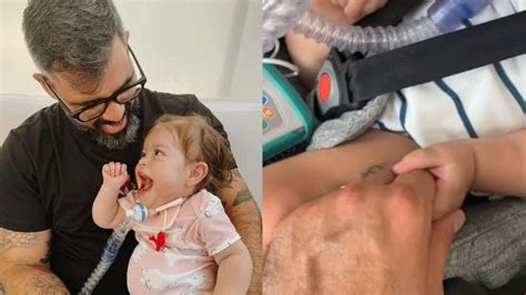 Filha de Juliano Cazarré realiza novo procedimento cirúrgico Que seja