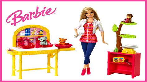 Barbie Zoo Doctor Mattel Help The Sick Animals Feel Better Heal The