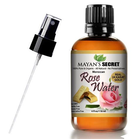 Rose Water 24k Gold Facial Toner Mayans Secret