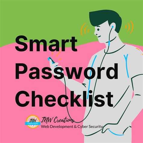 Smart Password Checklist Tnw Creations Llc