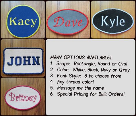 Personalized Patch Custom Patch Name Patch Iron On Patches