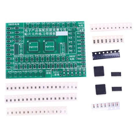 Kit electrónico de soldadura SMT SMD tablero de práctica de Proyecto