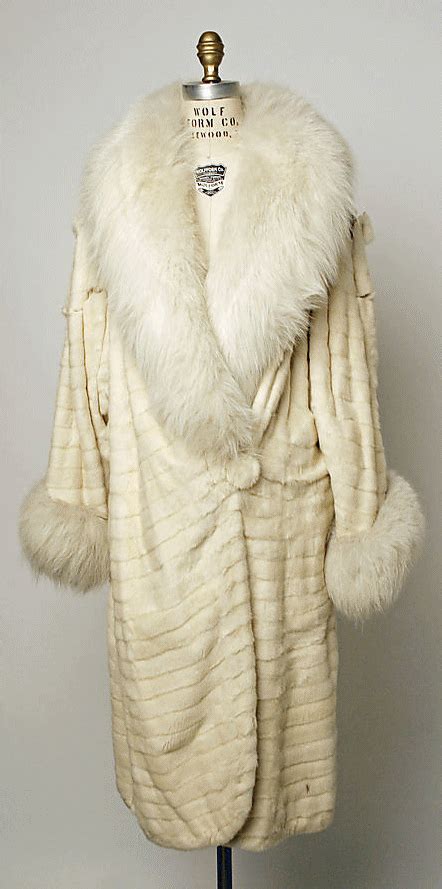 1920s Fashion Fur Silk Coat The Metropolitan Museum 1920s Fashion