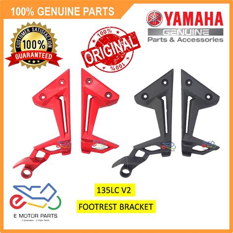 135lc New Footrest Bracket 135lc V2 V7 Breket Pijak Kaki Alloy 100 Original Yamaha 55c