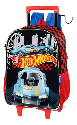 Mochila De Rodinhas Hot Wheels Preta Frete Gr Tis