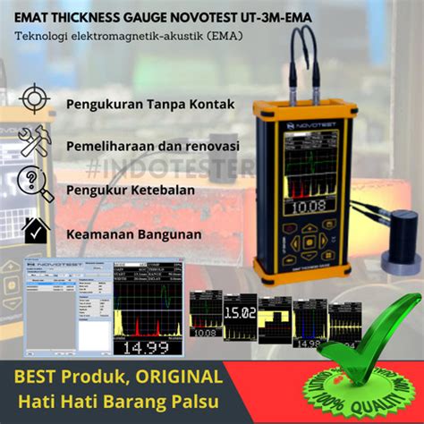 Jual Alat Ukut Ketebalan Logam Besi Pipa Baja Plat Emat Novotest Ut M