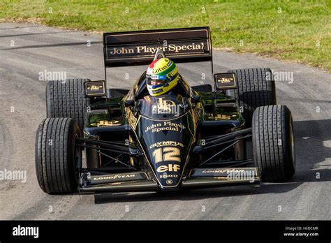 1985 Lotus-Renault 97T with driver Katsuaki Kubota at the 2016 Goodwood ...