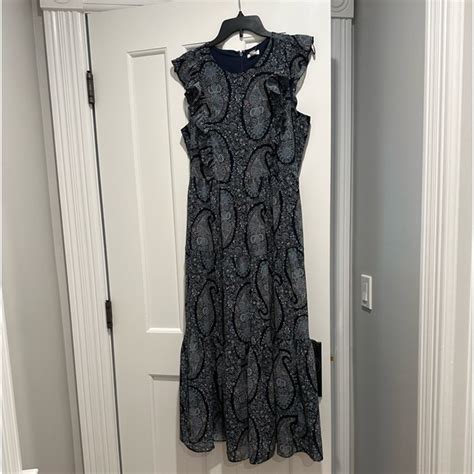 J Crew Factory Dresses J Crew Tiered Ruffle Maxi Dress Brand New